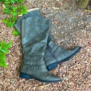 White Mountain Equestrian Boots Erica Grey Size 6.5